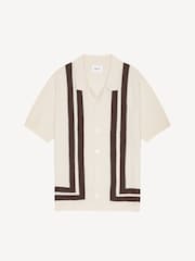 NN.07 Natural Ares Textured Stitch Short Sleeve Knit Shirt - Image 6 of 7
