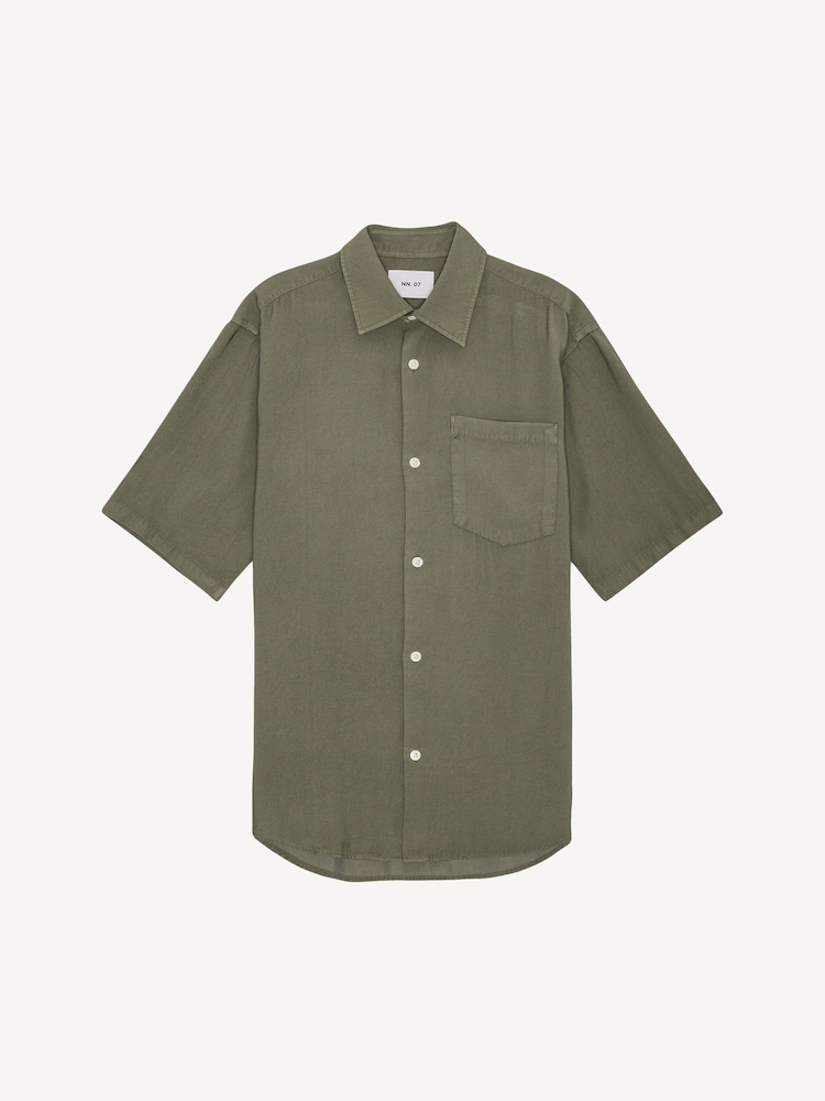 NN.07 Green Freddy  Short Sleeve Shirt - Image 1 of 2