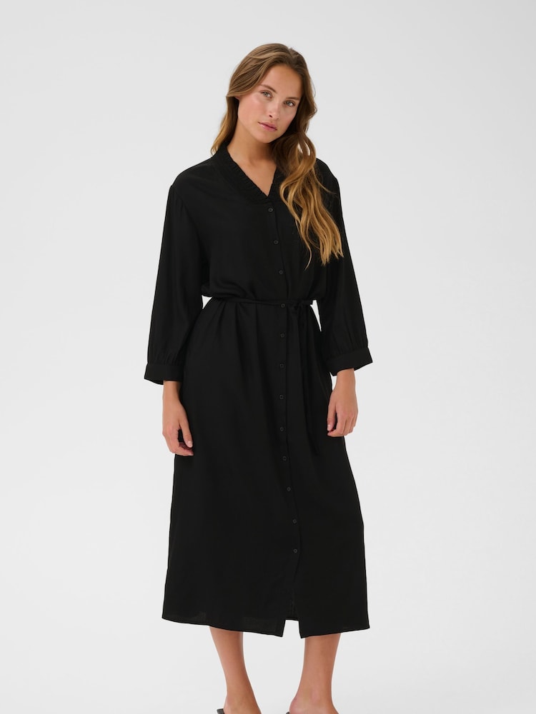 Kaffe KAolga Black Dress - Image 1 of 5 Kaffe KAolga Black Dress - Image 1 of 5