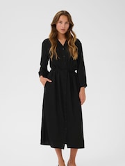 Kaffe KAolga Black Dress - Image 2 of 5