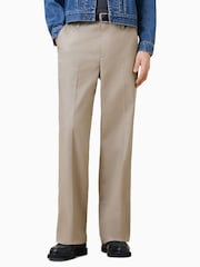 AllSaints Brown Tanner Trousers - Image 2 of 8
