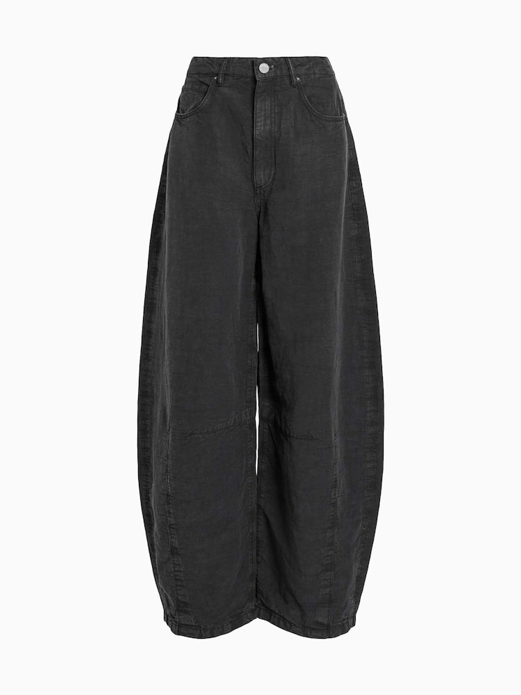 AllSaints Black Jett Trousers - Image 8 of 8