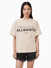 Кремовый - AllSaints Avri 100% Cotton T-Shirt - Image 1 of 7
