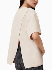 Кремовый - AllSaints Avri 100% Cotton T-Shirt - Image 2 of 7
