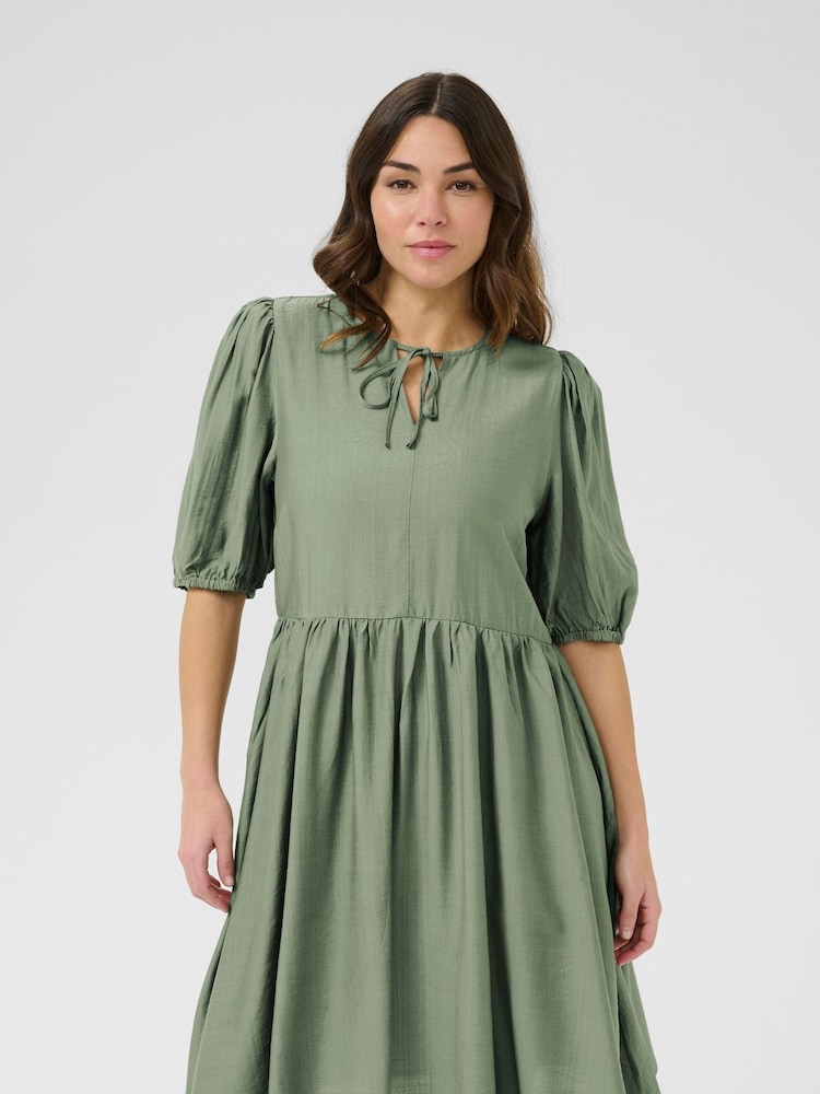 Kaffe Green KAmariana Dress - Image 1 of 5 Kaffe Green KAmariana Dress - Image 1 of 5