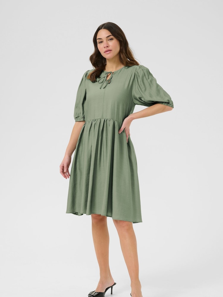Kaffe Green KAmariana Dress - Image 2 of 5 Kaffe Green KAmariana Dress - Image 2 of 5