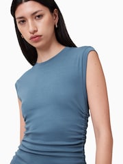 Синий - Платье Allsaints Sonny - Изображение 2 из 9