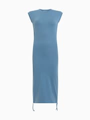 Синий - Платье Allsaints Sonny - Изображение 9 из 9