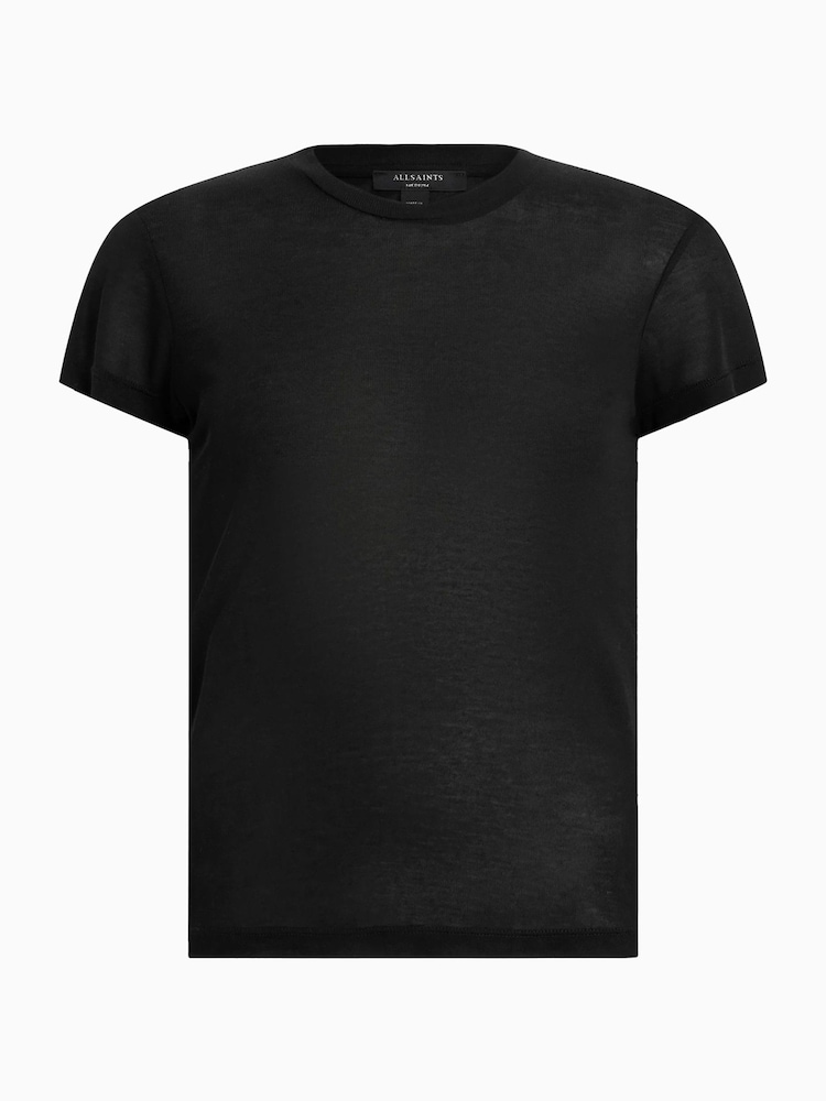 Negro - AllSaints June T-Shirt - Imagen 6 de 6