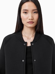 AllSaints Black Nicola Bomber Jacket - Image 4 of 7