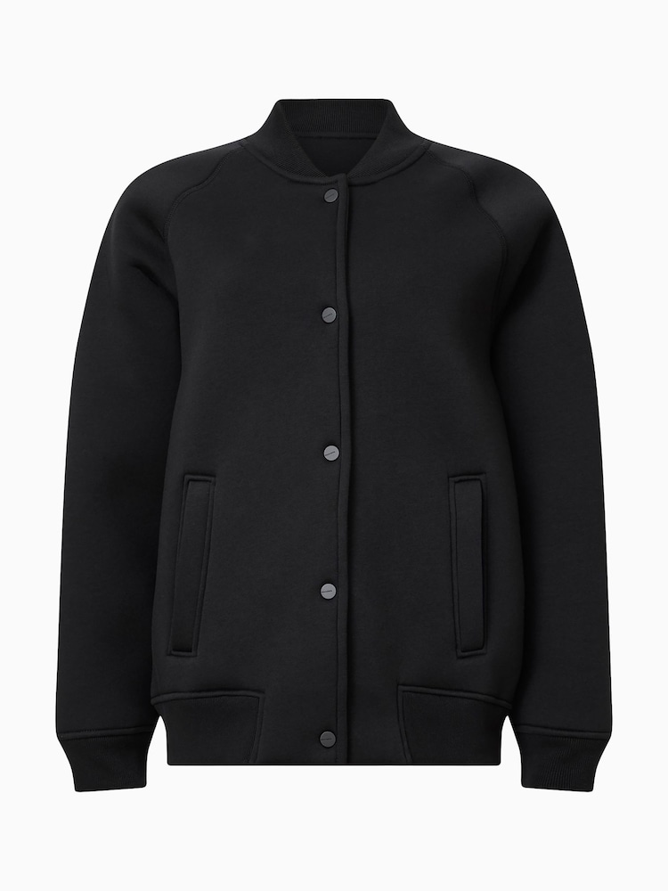 AllSaints Black Nicola Bomber Jacket - Image 7 of 7
