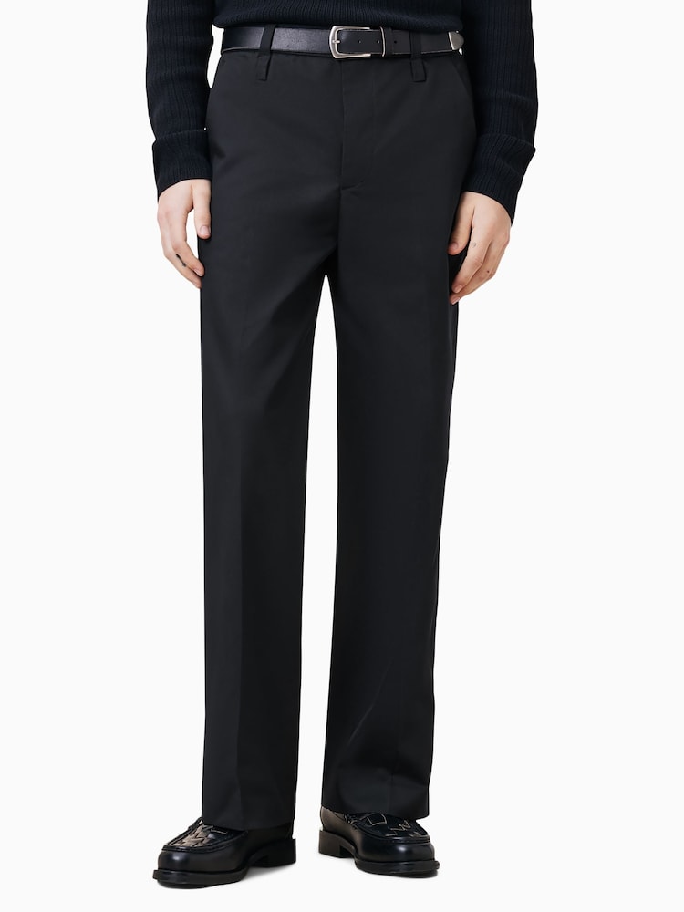 AllSaints Black Tanner Trousers - Image 2 of 6