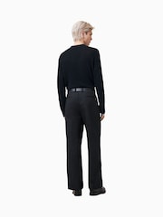 AllSaints Black Tanner Trousers - Image 4 of 6