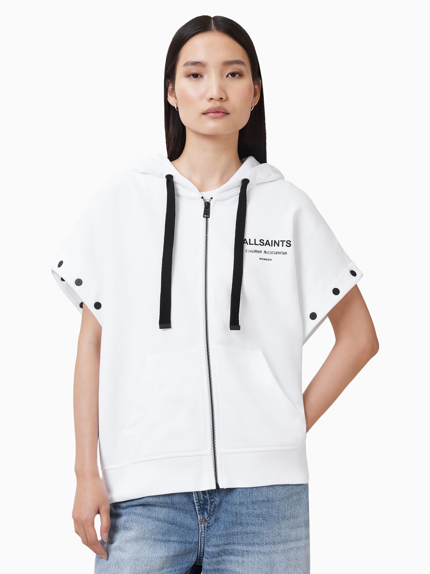 Buy AllSaints White Omnium Amphia Hoodie from Next USA