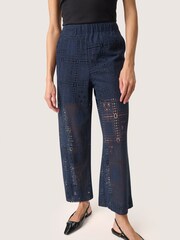 Soaked in Luxury Blue SLCoopelia Atlanta Loose Trousers - Image 1 of 6