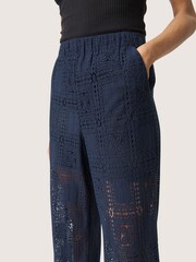 Soaked in Luxury Blue SLCoopelia Atlanta Loose Trousers - Image 4 of 6