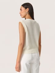 Soaked in Luxury SLSusanna Knit 100% Cotton Vest - Image 2 of 6