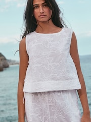 White Cornelli Shell Top - Image 3 of 8