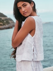 White Cornelli Shell Top - Image 4 of 8