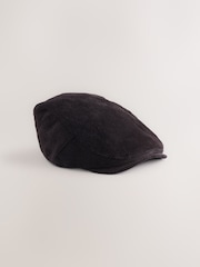 Chocolate Brown Cord Flat Cap - Image 1 of 3