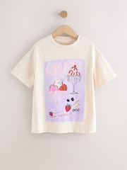 Gelato Ecru White Oversized Graphic Print T-Shirt (3-16yrs) - Image 5 of 7