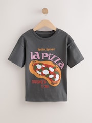 Charcoal Grey Tomato Oversized Graphic Print T-Shirt (3-16yrs) - Image 2 of 4