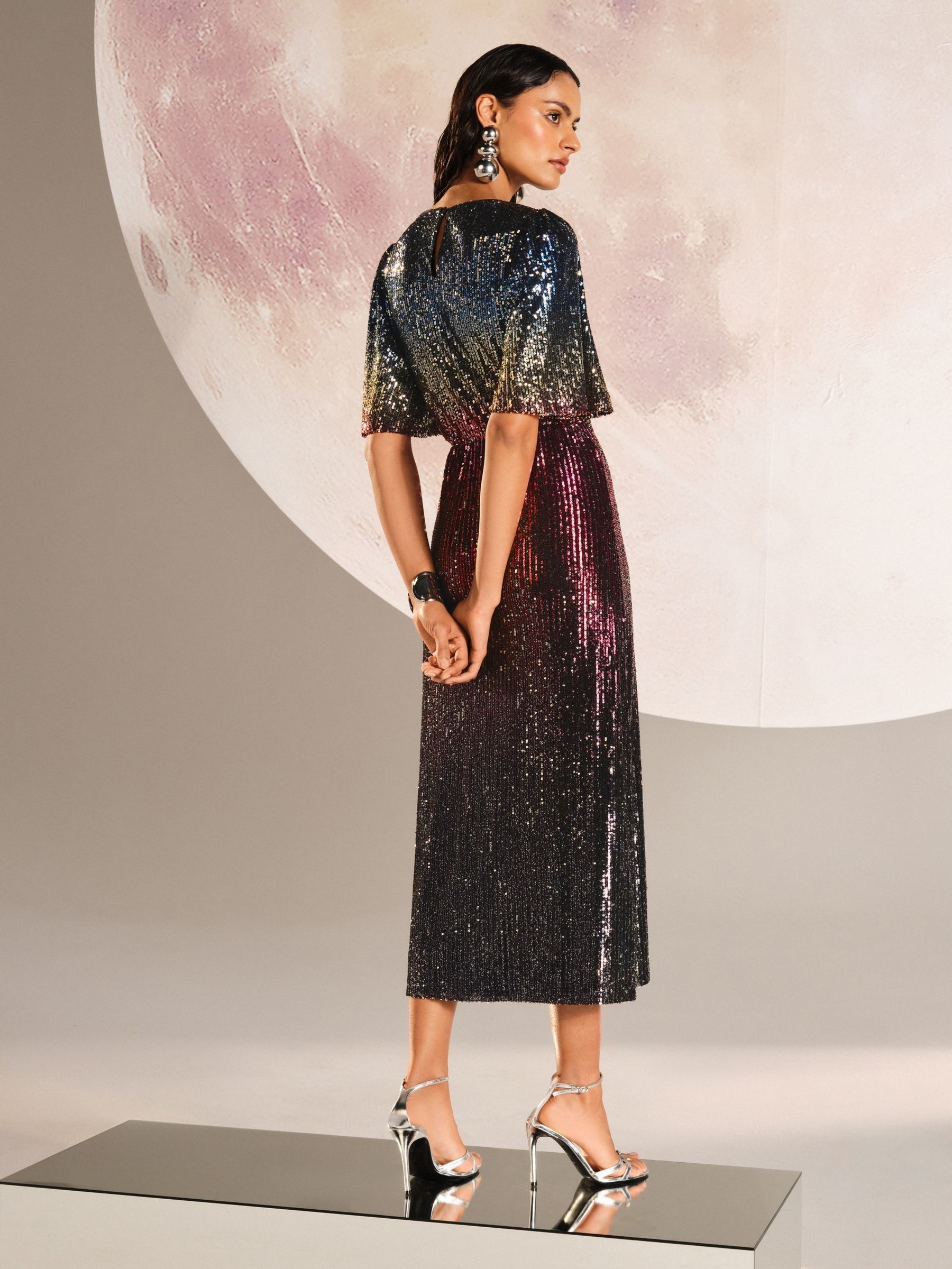 next ombre sequin dress Buy Love & Roses Multi Ombre Sequin Midi Dress from Next USA