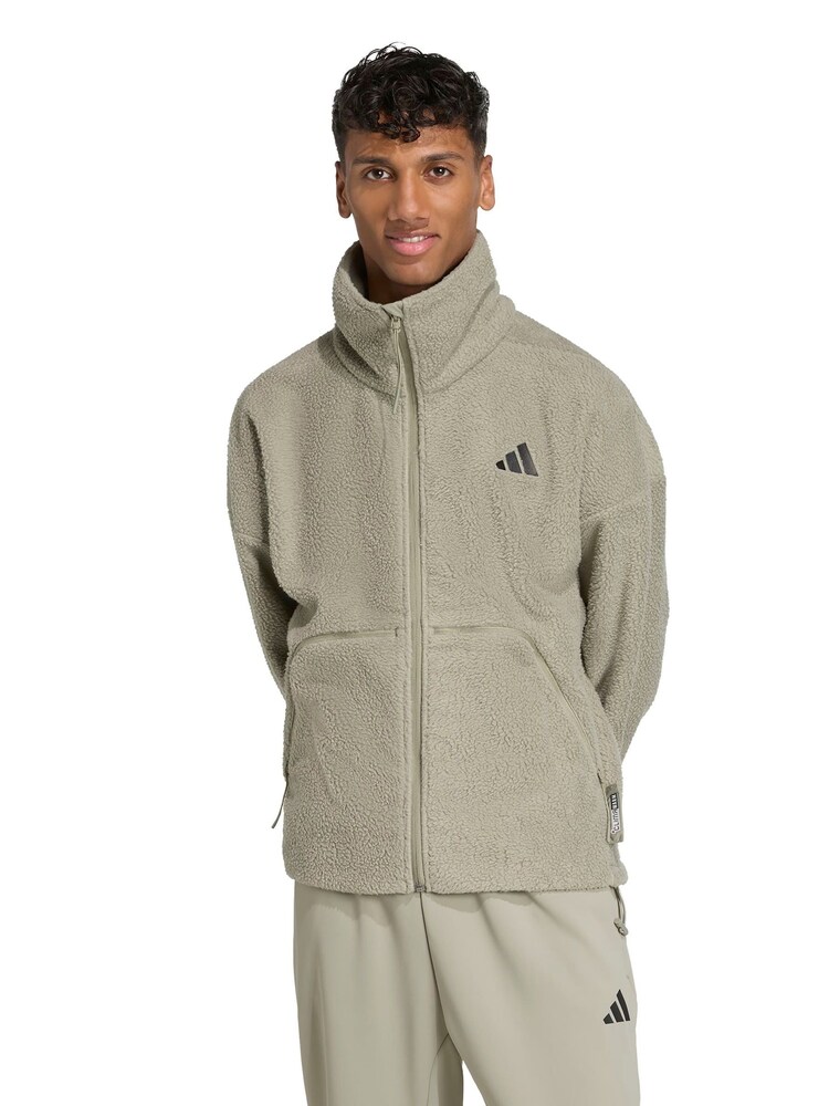 adidas Green City Tech High Pile Fleece Full-Zip Jacket - Image 1 of 6