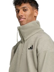 adidas Green City Tech High Pile Fleece Full-Zip Jacket - Image 5 of 6
