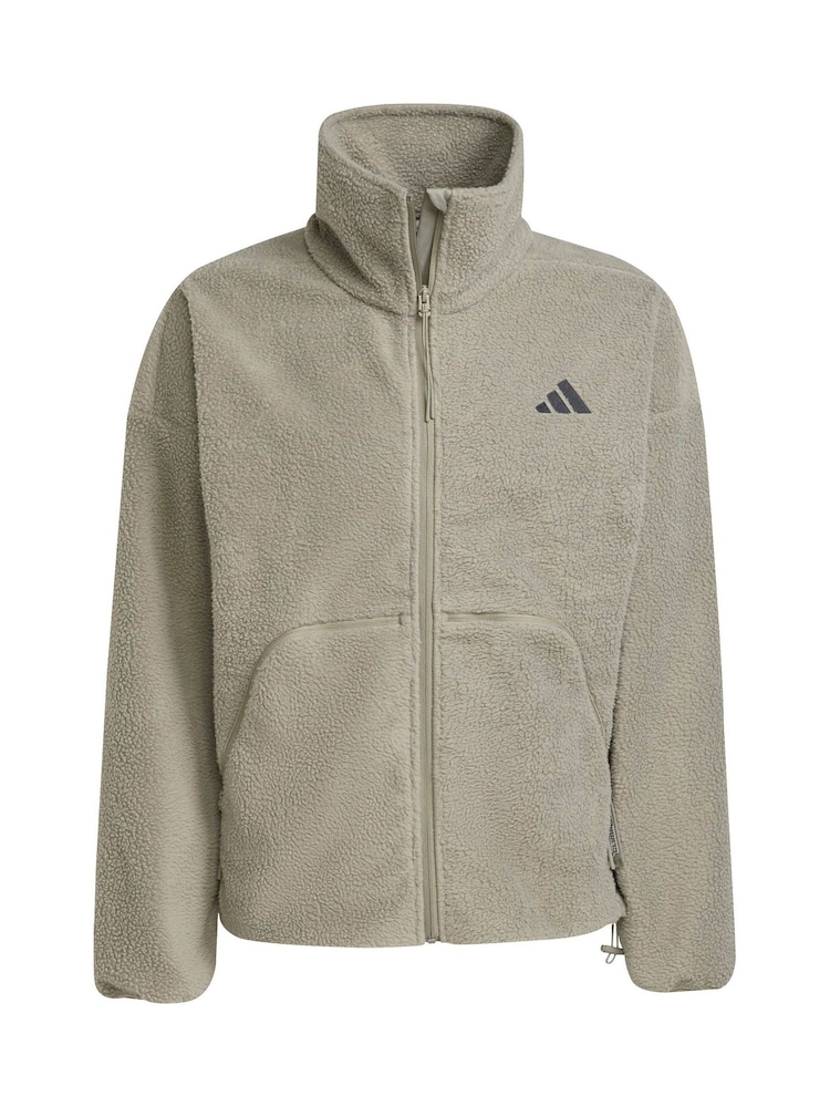 adidas Green City Tech High Pile Fleece Full-Zip Jacket - Image 6 of 6 adidas Green City Tech High Pile Fleece Full-Zip Jacket - Image 6 of 6