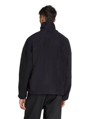 adidas Black City Tech High Pile Fleece Full-Zip Jacket - Image 10 of 17