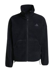 adidas Black City Tech High Pile Fleece Full-Zip Jacket - Image 7 of 17