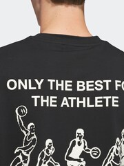 adidas Black adidas adidas Sport Design GFX T-Shirt - Image 4 of 7