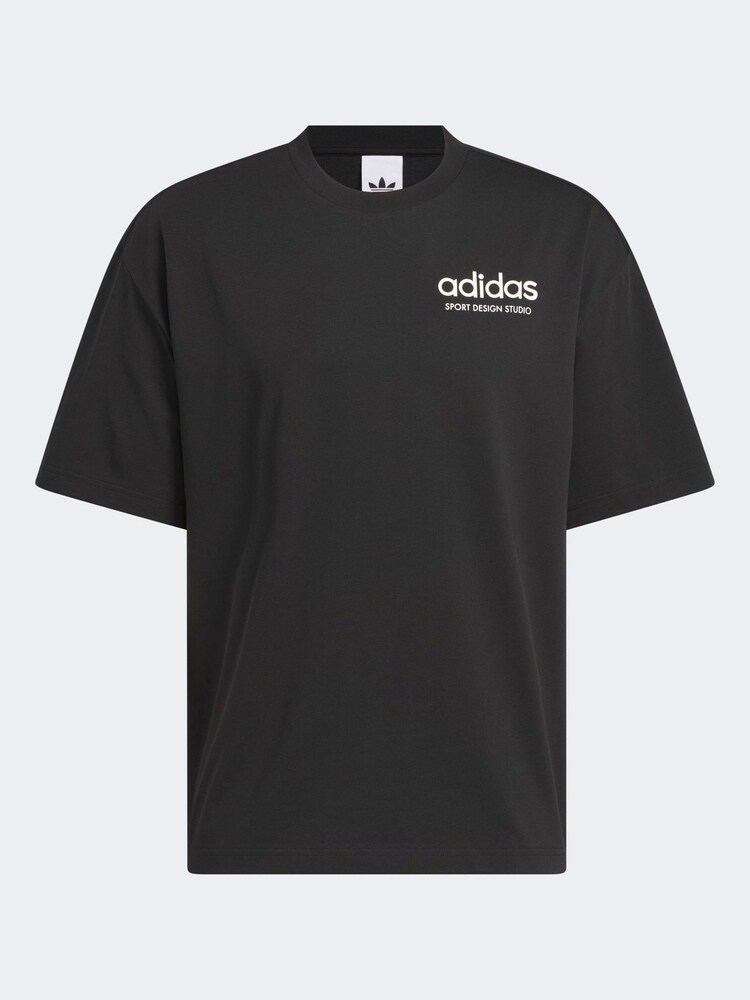 adidas Black adidas adidas Sport Design GFX T-Shirt - Image 7 of 7