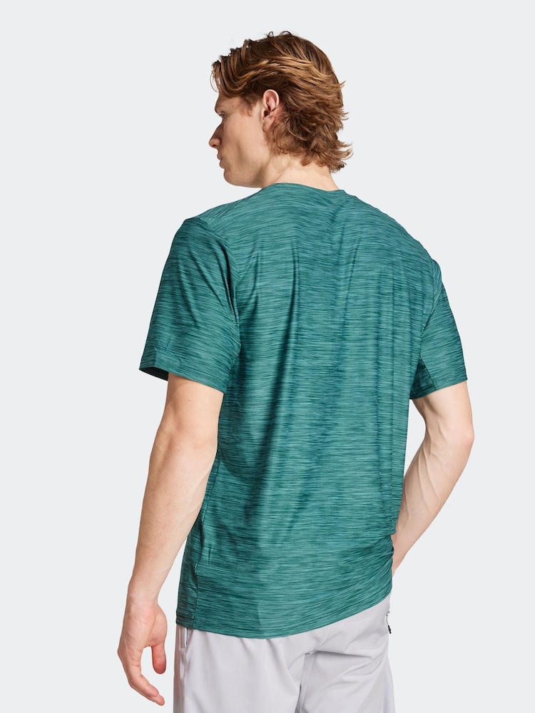 adidas Green Train Essentials Stretch Training T-Shirt - Image 2 of 6 adidas Green Train Essentials Stretch Training T-Shirt - Image 2 of 6