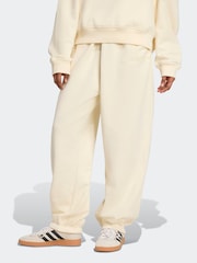adidas Originals Brown Light Essentials Linear Loose Cuffed Joggers - Image 2 of 6