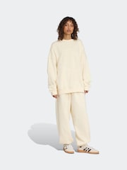 adidas Originals Brown Light Essentials Linear Loose Cuffed Joggers - Image 3 of 6