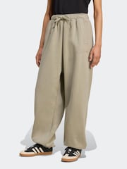 adidas Originals Green Essentials Linear Loose Cuffed Joggers - Image 1 of 5