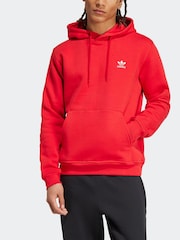adidas Originals Red Trefoil Essentials Hoodie - Image 3 of 7