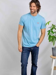 Weird Fish Blue Fished Branded 100% Cotton T-Shirt - Image 5 of 7