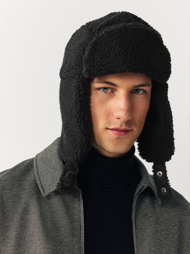 Black Borg Trapper Hat - Image 1 of 6