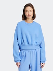 adidas Blue ALL SZN Soft Lux Loose Sweatshirt - Image 1 of 6