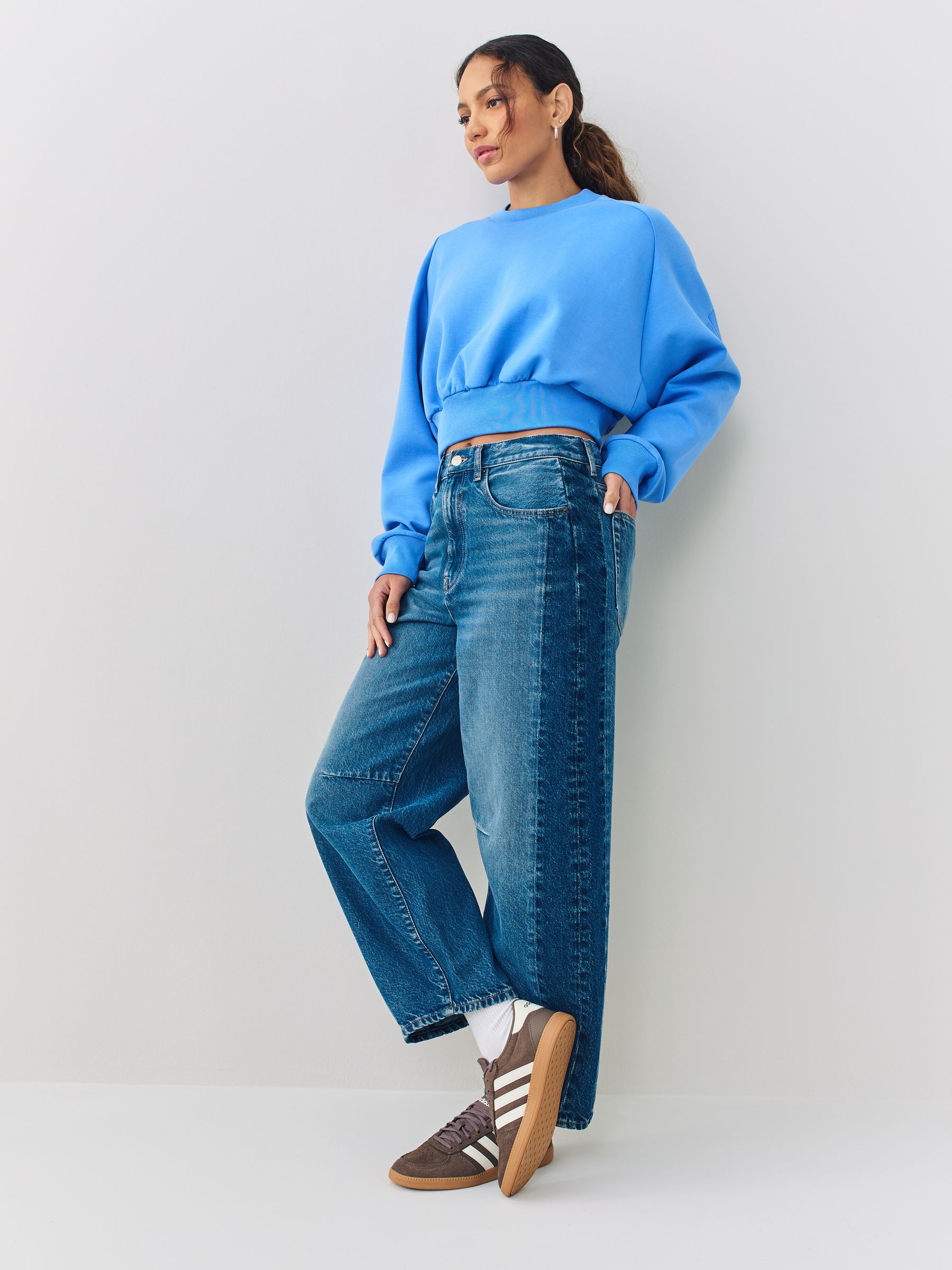 Buy adidas Blue ALL SZN Soft Lux Loose Sweatshirt from Next USA
