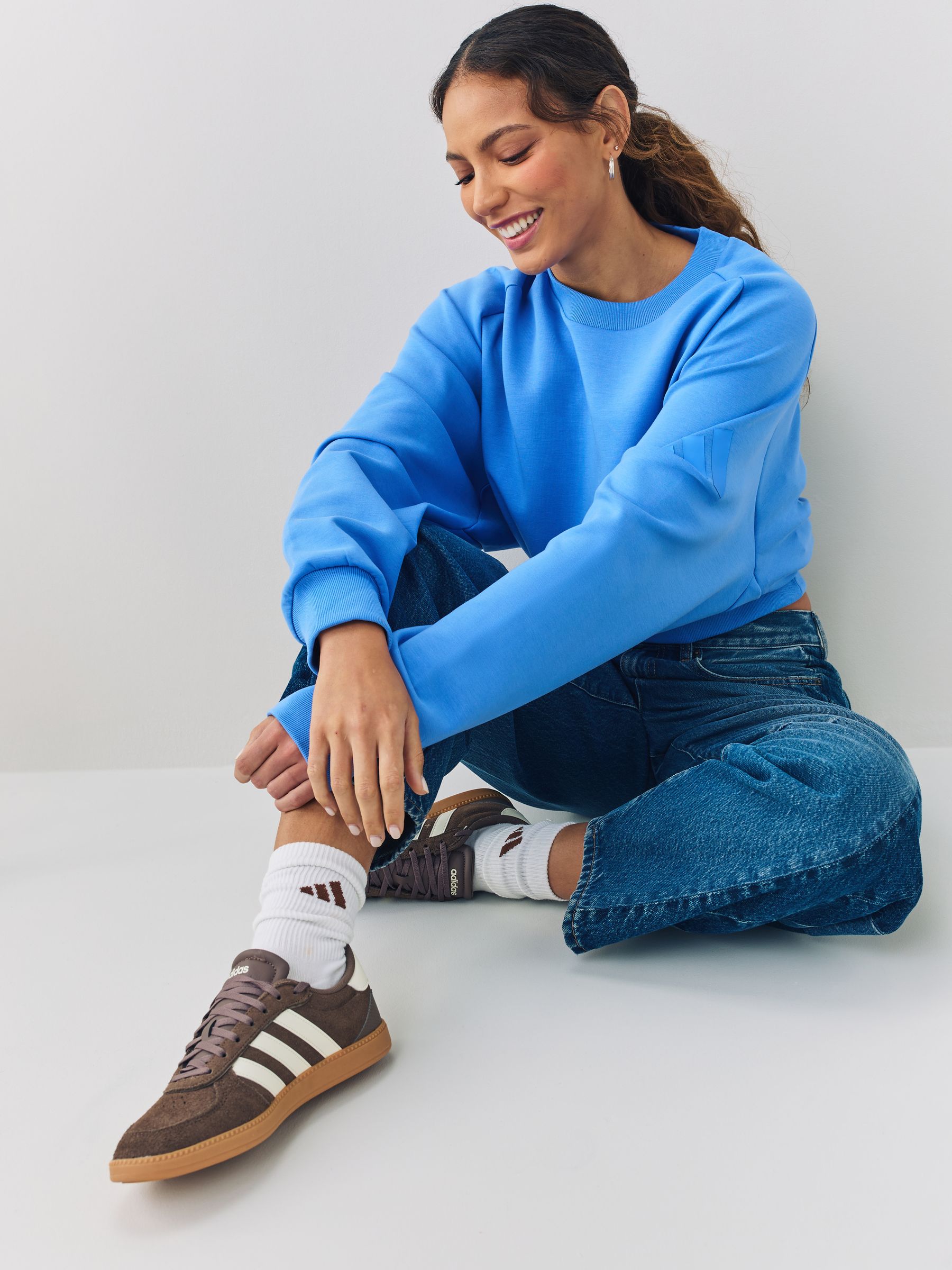 Buy adidas Blue ALL SZN Soft Lux Loose Sweatshirt from Next USA