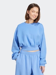 adidas Blue ALL SZN Soft Lux Loose Sweatshirt - Image 3 of 6