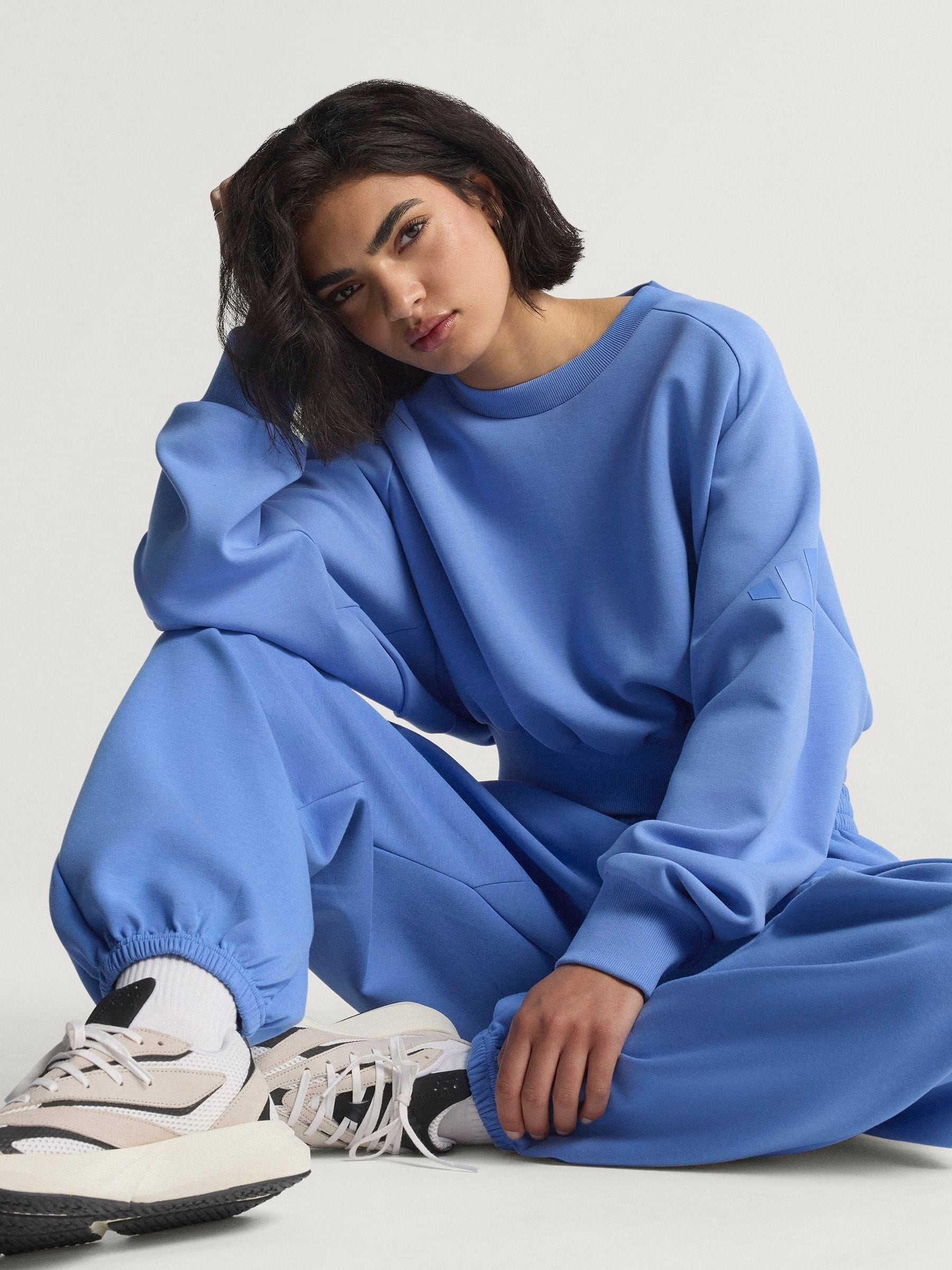 Buy adidas Blue ALL SZN Soft Lux Loose Sweatshirt from Next USA