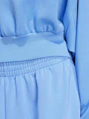 adidas Blue ALL SZN Soft Lux Loose Sweatshirt - Image 5 of 6