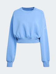 adidas Blue ALL SZN Soft Lux Loose Sweatshirt - Image 6 of 6