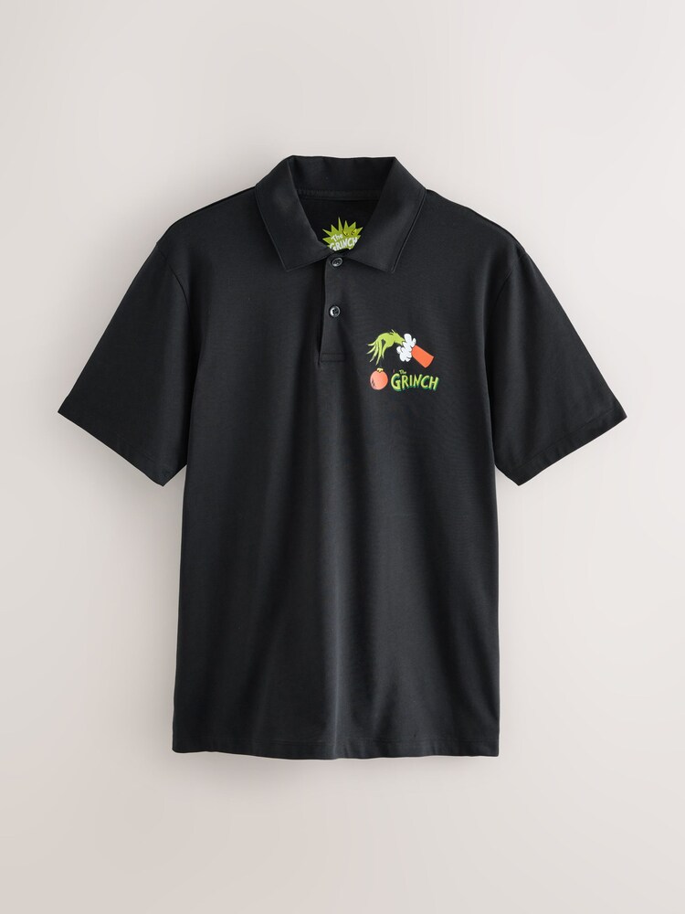 Black The Grinch Christmas Polo Shirt - Image 1 of 10