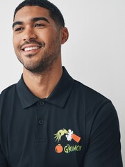 Black The Grinch Christmas Polo Shirt - Image 10 of 10